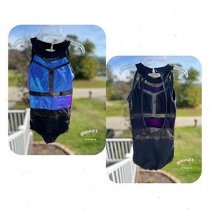 Kandi Kouture metallic blue 1 piece leo